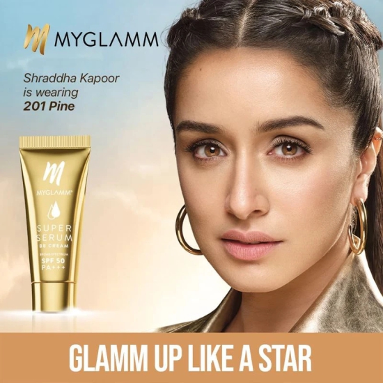 MyGlamm Super Serum BB cream 15g + POPxo Glow Goals Illuminating Sunscreen SPF 30 PA+++ 30g