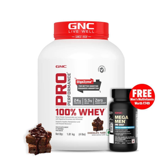 GNC Pro Performance 100% Whey Protein 4 lbs Chocolate Supreme