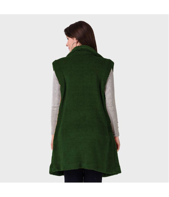 PPTHEFASHIONHUB Woollen Womens Shrugs - Green ( ) - None