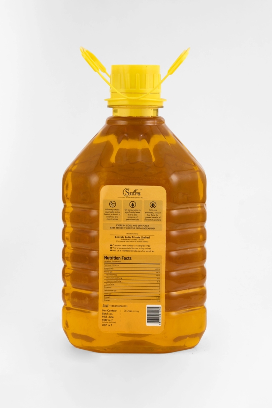 Sutra Groundnut Oil (Gold), 3 L (??????? ?????)