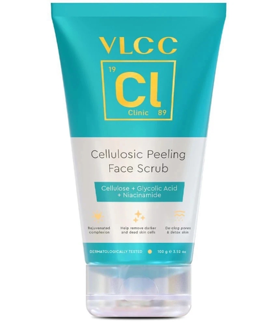 VLCC Clinic Cellulosic Peeling Scrub - 100 g- Weekly Exfoliation For Dead Skin Cells And Oil