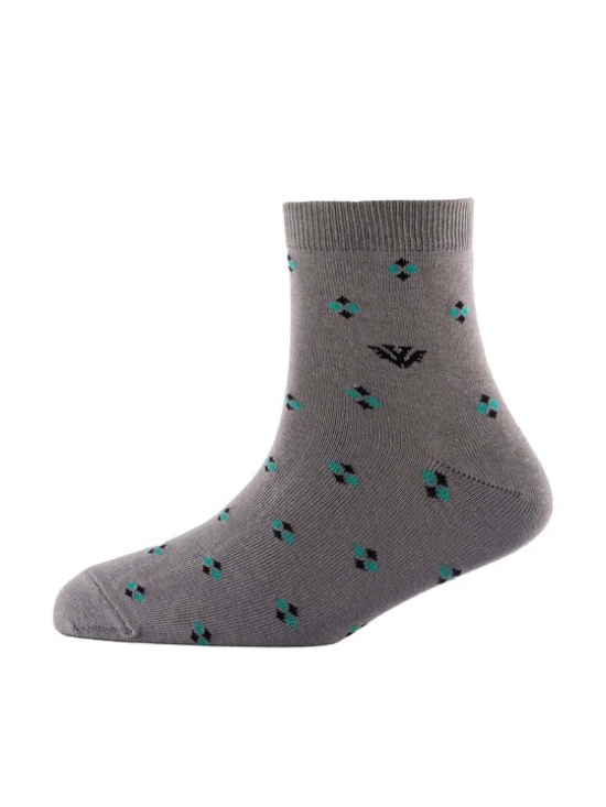 Men Pack Of 2 Patterned Cotton Ankle Length Socks