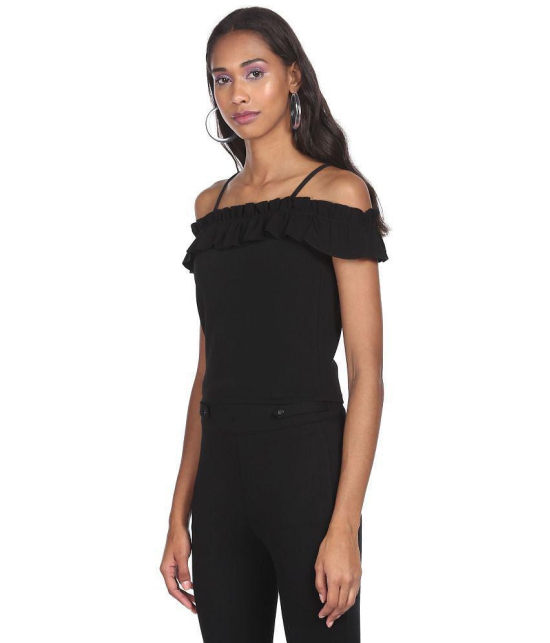 Sugr Polyester Regular Tops - Black - L