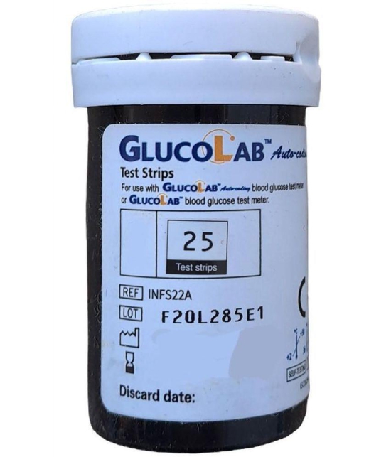 Glucolab Auto Coding 25 Test Strips - Expiry: October 2023 21-30 Strips