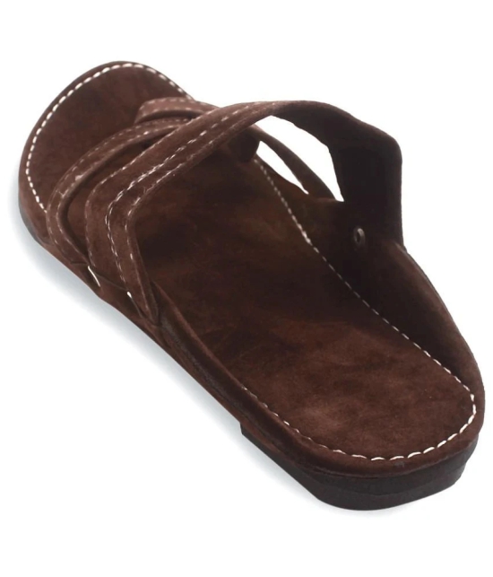 Anjaneya Creations Brown Mens Kolhapuris - None