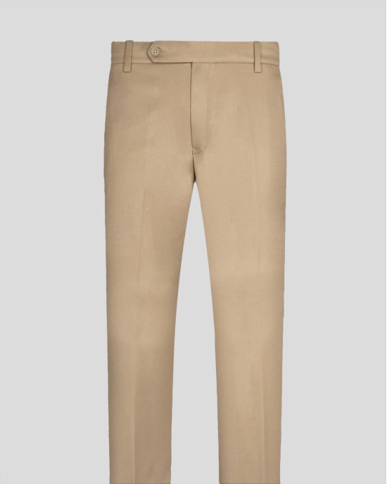 Cream Normal Fit Trousers-40