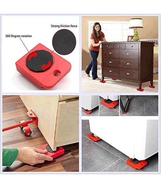 Furniture Lifter/Shifter ToolFurniture Shifting Tool Heavy Furniture Appliance Lifter and Mover Tool Set Easy Convenient Moving Tools Heavy Move Furniture Can Easily Lift Heavy - Red