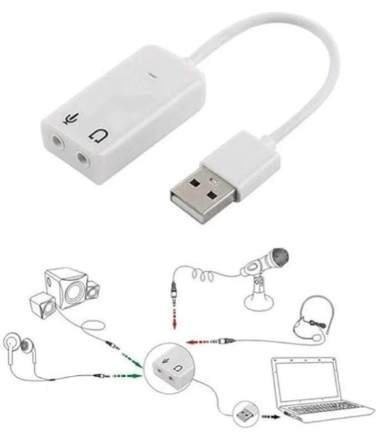 Ranz 1 port USB Connector USB TO SOUND 7.1 adapter