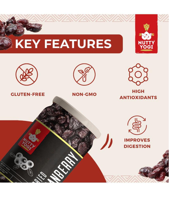 Nutty Yogi Cranberry  650g | Cranberry, Healthy Snack for kids and adults | High Nutrient and Antioxidant