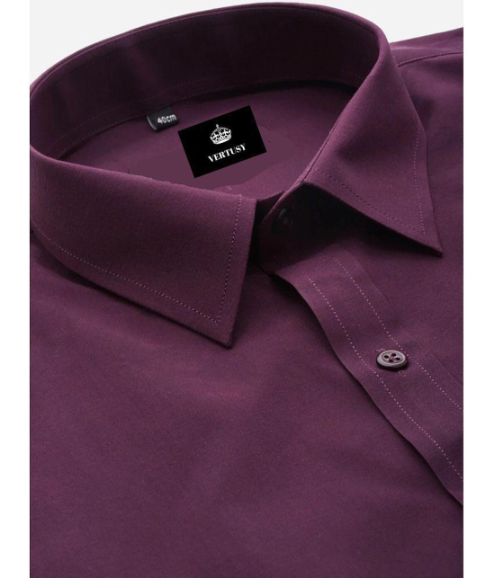 VERTUSY - Wine Cotton Slim Fit Men's Formal Shirt ( Pack of 1 ) - None