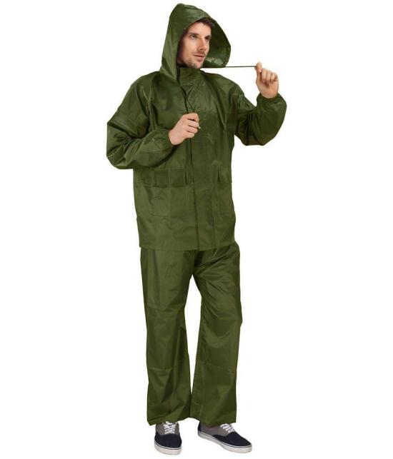 Goodluck Raincoat Set - Green - None