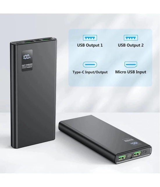 DIGIMATE 10000 -mAh 22.5W Li-Polymer Power Bank - Black