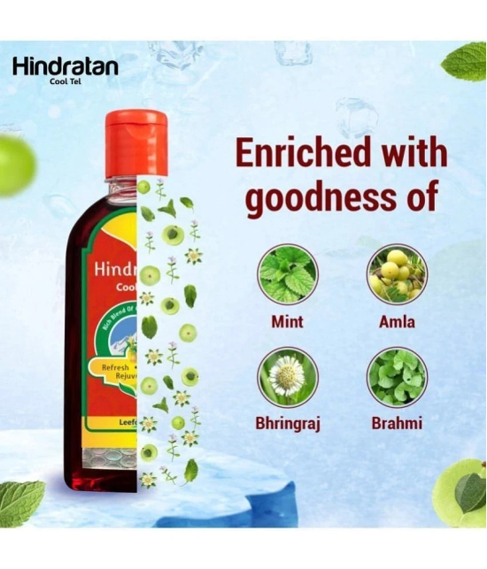 Leeford Hindratan Cool Tel With Rich Blend of Cooling Herbs 100ml Pack of 3