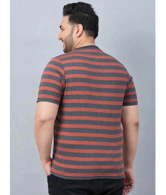 AUSTIVO Cotton Blend Regular Fit Striped Half Sleeves Mens T-Shirt - Multicolor ( Pack of 1 ) - None