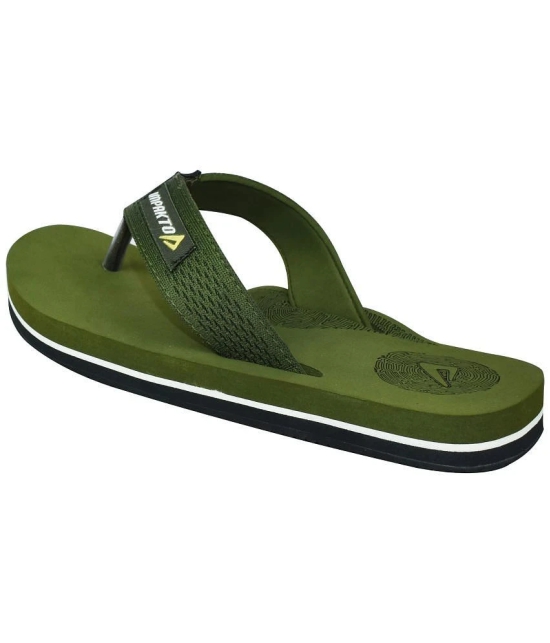 Ajanta - Green Mens Thong Flip Flop - None