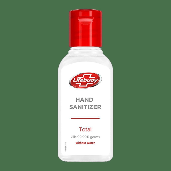 Lifebuoy Total Hand Sanitizer - Alcohol Based, Kills 99.99% Germs Without Water, 50 Ml Bottle