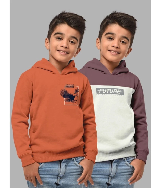 HELLCAT Pack of 2 Boys Cotton Blend Sweatshirt ( Multicolor1 ) - None