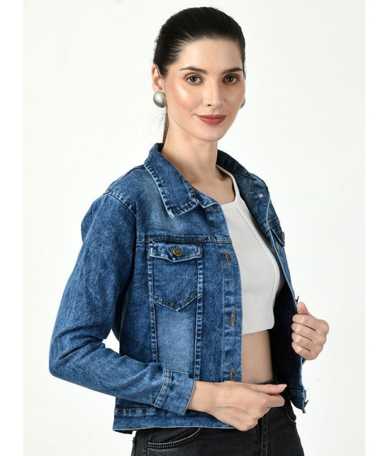 DKGF Fashion - Denim Navy Jackets Pack of 1 - None