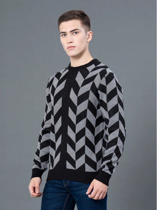 RedTape Round Neck Pattern Sweater for Men | Ultimate Comfort