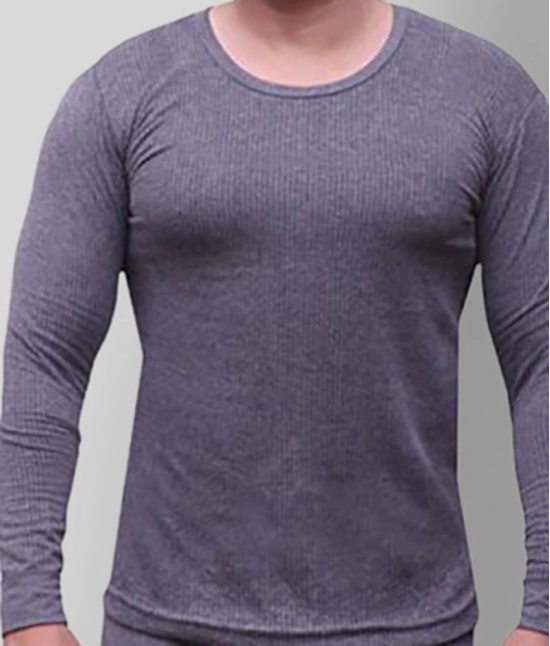 Selfcare - Grey Cotton Mens Thermal Sets ( Pack of 1 ) - XL