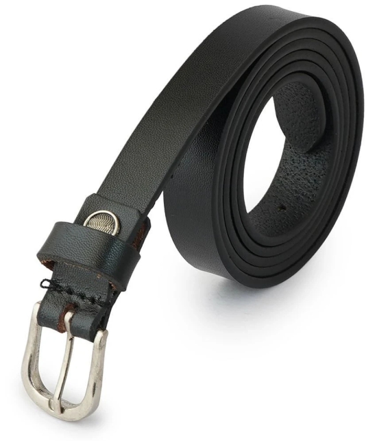 STYLE SHOES Womens Black Leather Cinch Belt Belt ( Pack of 1 ) - None