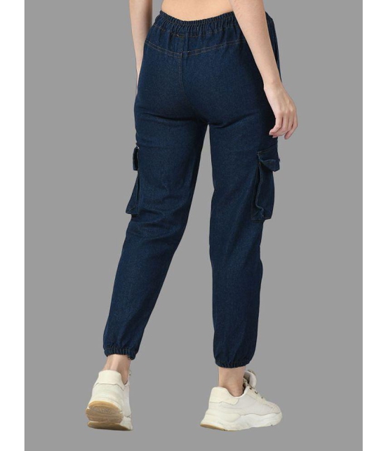 DKGF Fashion - Navy Blue Denim Jogger Womens Jeans ( Pack of 1 ) - None