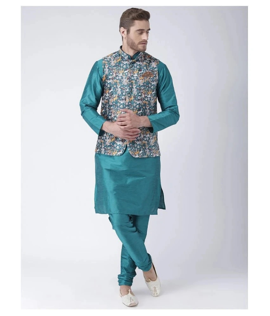 Hangup Multi Cotton Blend Nehru Jacket - None