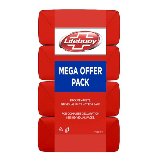 Lifebuoy Total 10 Soap 125 g (Buy 4 Get 1 Free)