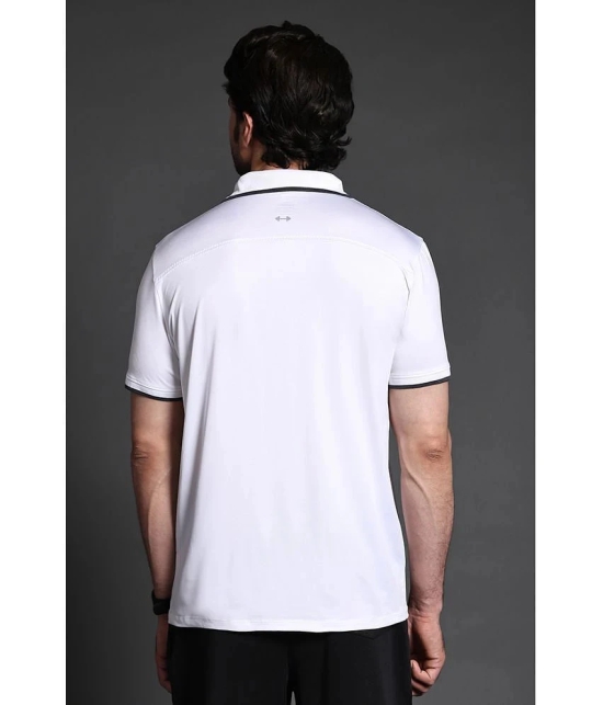 Dida Sportswear White Polyester Regular Fit Mens Sports Polo T-Shirt ( Pack of 1 ) - None