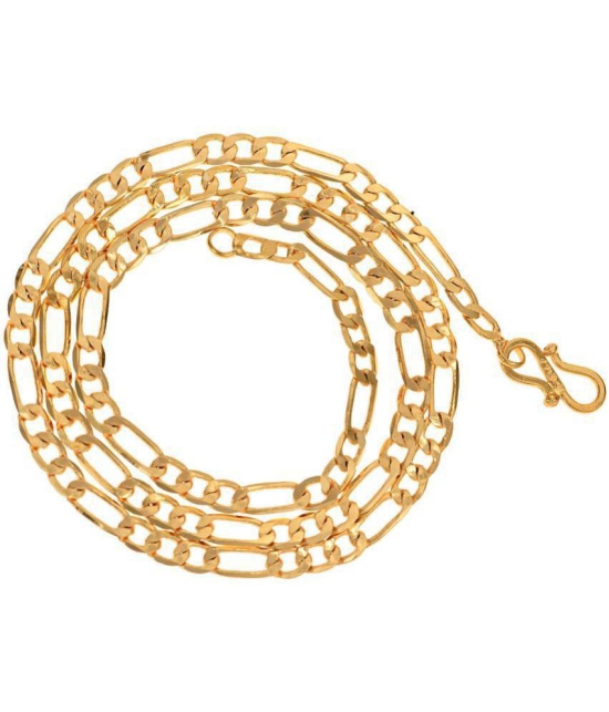 AanyaCentric Combo of 3 Gold Plated 22inches Long Fashion Chain - None