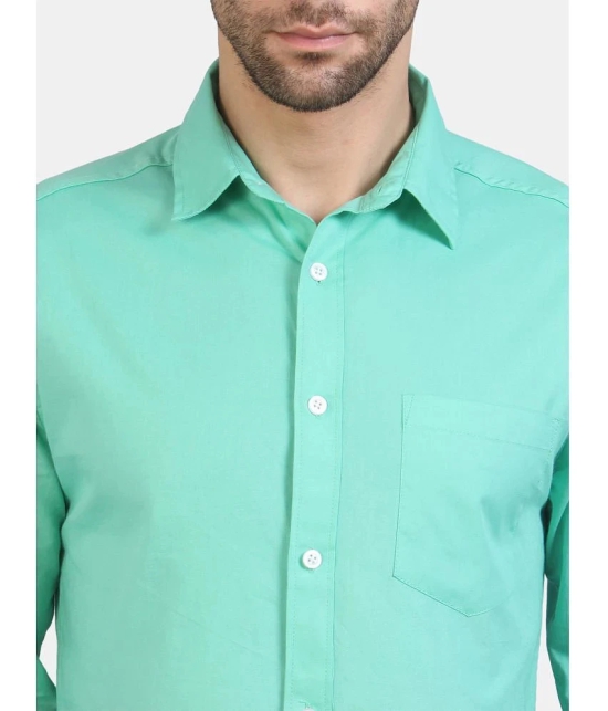 Life Roads - Sea Green Cotton Slim Fit Mens Casual Shirt ( Pack of 1 ) - None