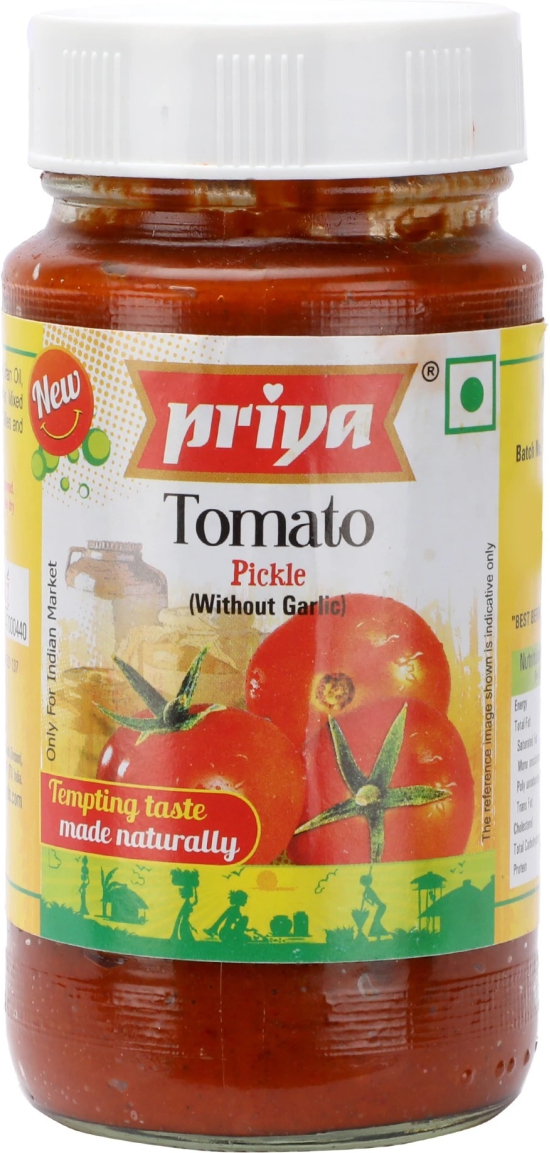 Priya Tomato Pkl Wo Garlic 300G, 1 Pc