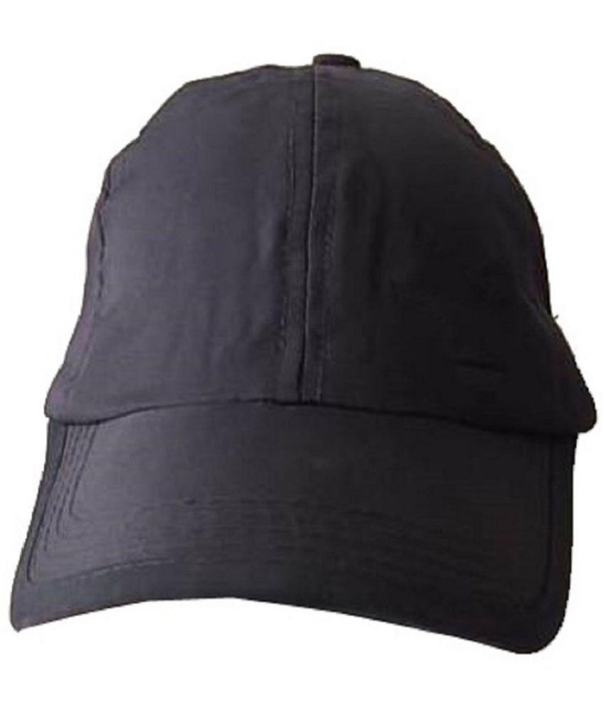 Whyme Fashion Black Embroidered Cotton Caps - Black