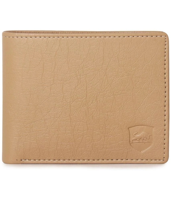 samtroh Beige PU Mens Regular Wallet ( Pack of 1 ) - Beige