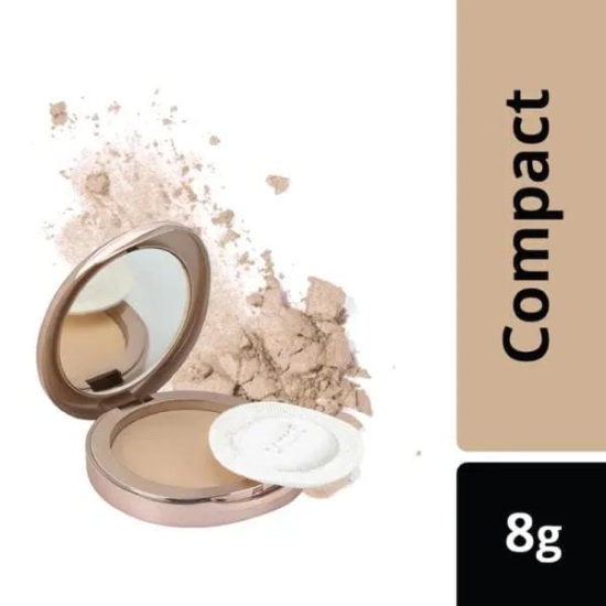 Lakme 9 to 5 Flawless Matte Complexion Compact, Almond, 8g-8g