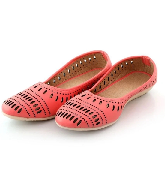 Apratim - PeachPuff Womens Casual Ballerinas - None