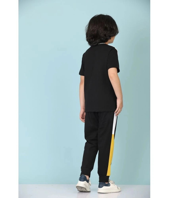 Rydho - Yellow Cotton Boys T-Shirt & Trackpants ( Pack of 1 ) - None