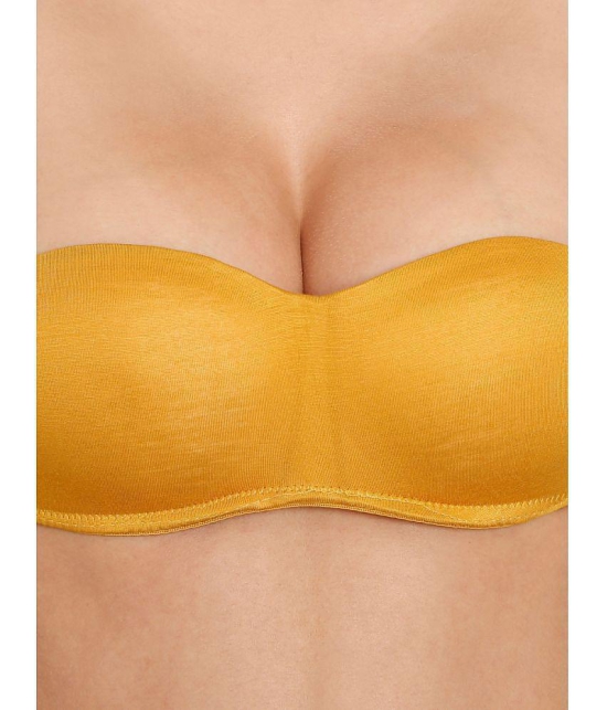 ILRASO - Mustard Polyester Lightly Padded Women's Balconette Bra ( Pack of 1 ) - None