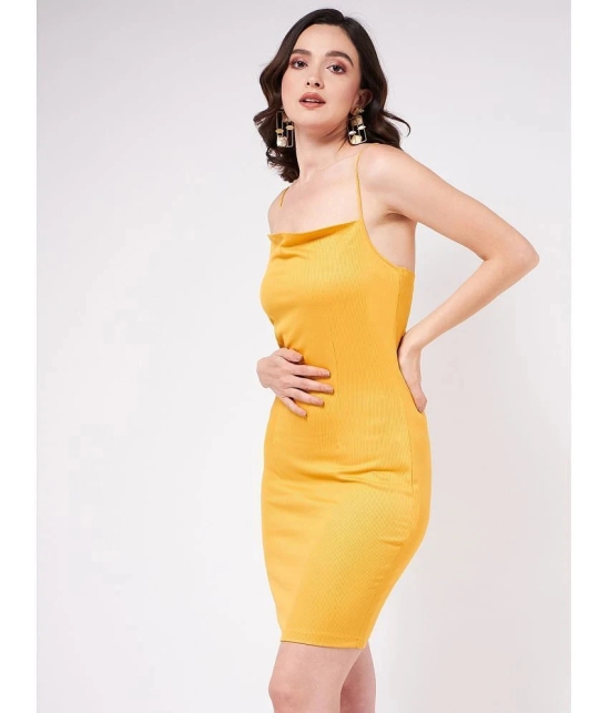 Zima Leto - Yellow Polyester Womens Bodycon Dress ( Pack of 1 ) - None