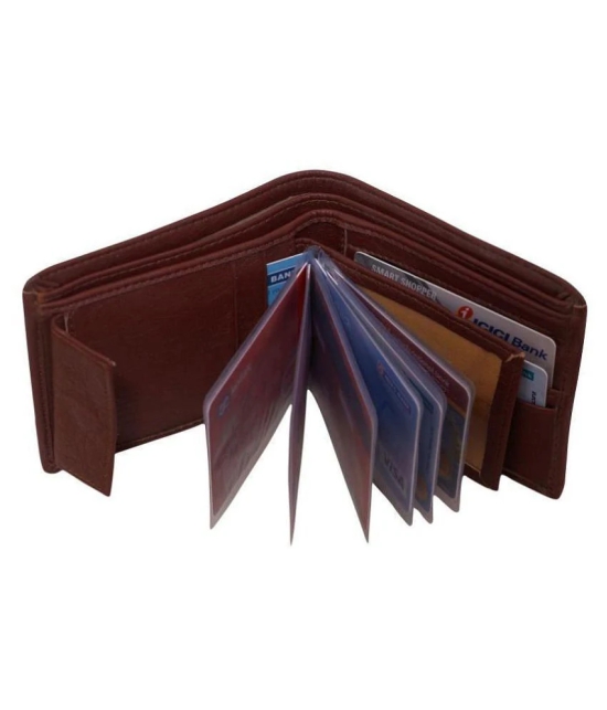 samtroh PU Brown Formal Regular Wallet - Brown