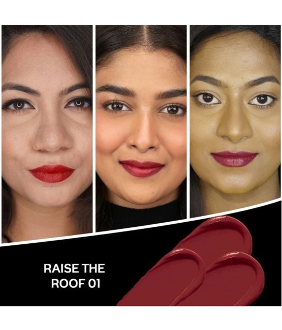 FACES CANADA Comfy Matte Creme Lipstick - Raise The Roof 01, 4.2g | Smooth Creamy Matte Finish