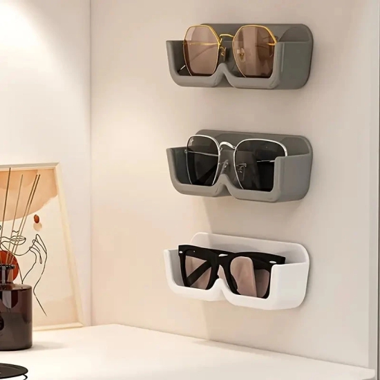 PrimeChoice™ Wall-Mounted Sunglasses Organizer – Stylish and Convenient Storage-White / 4