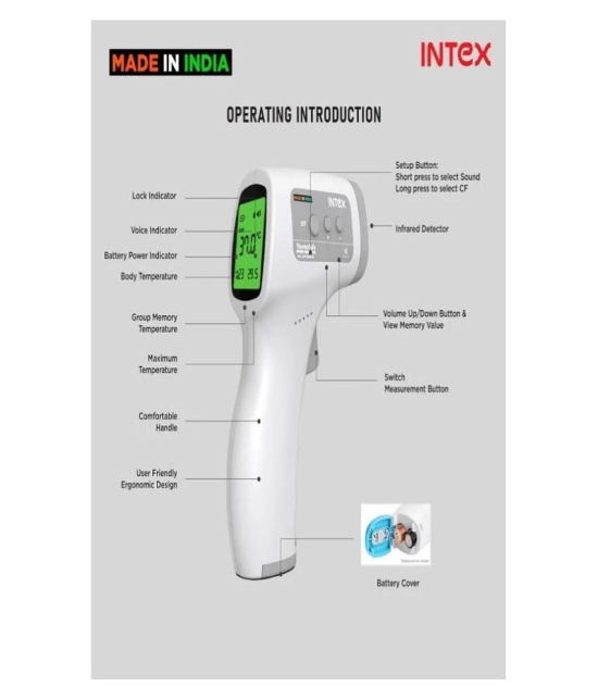 Intex Intex Infrared Thermo Safe Thermometer Intex Infrared Hard