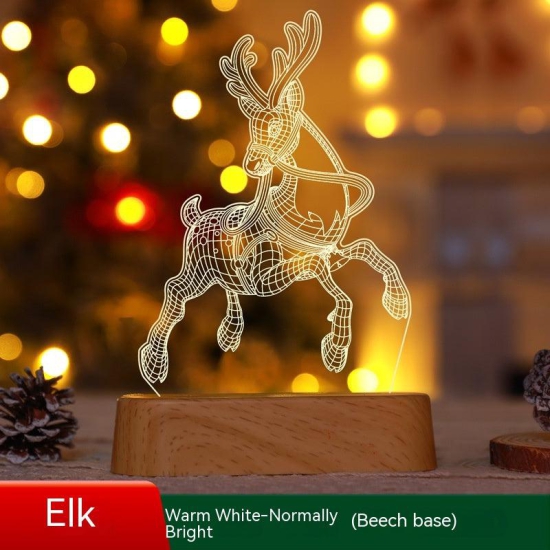 Christmas Decoration 3D LED Night Lights for  New Year Christmas Kids Gift-Christmas Tree / Colorful light