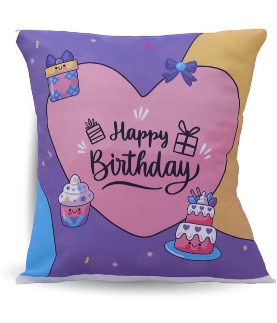 Ros - Purple Gifting Printed Cushion