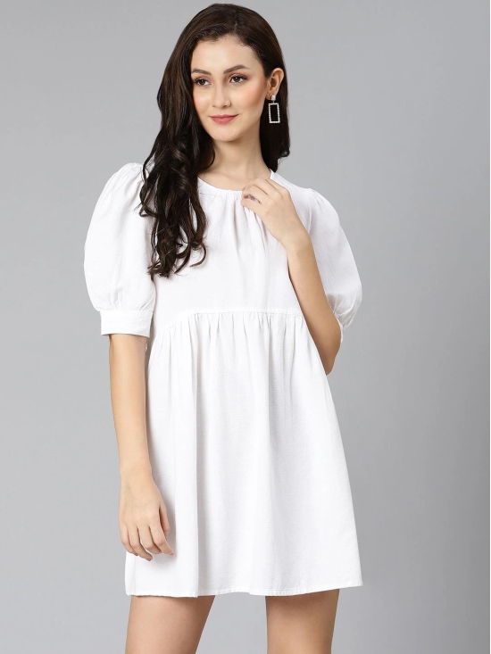 Oxolloxo White A-Line Dress