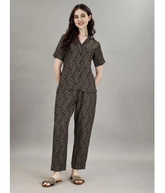 Smarty Pants Olive Cotton Womens Nightwear Nightsuit Sets ( Pack of 1 ) - None