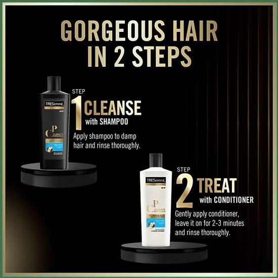 Tresemme Climate Protection Pro Collection Shampoo, High Humidity Frizz Control For 24H, 185 Ml