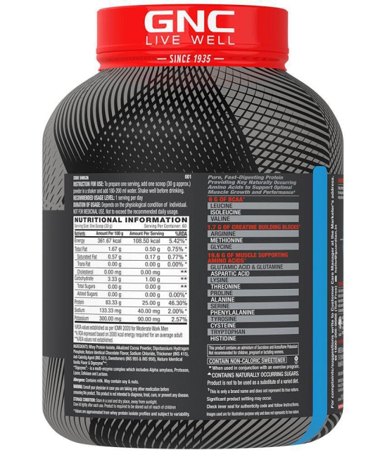 GNC Ind Amp Isolate low Carb 1 gm