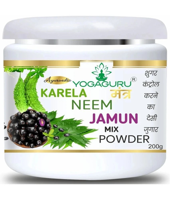 YOGAGURU MANTR Neem Karela Jamun Powder for Maintaining Blood Sugar Levels 200GM